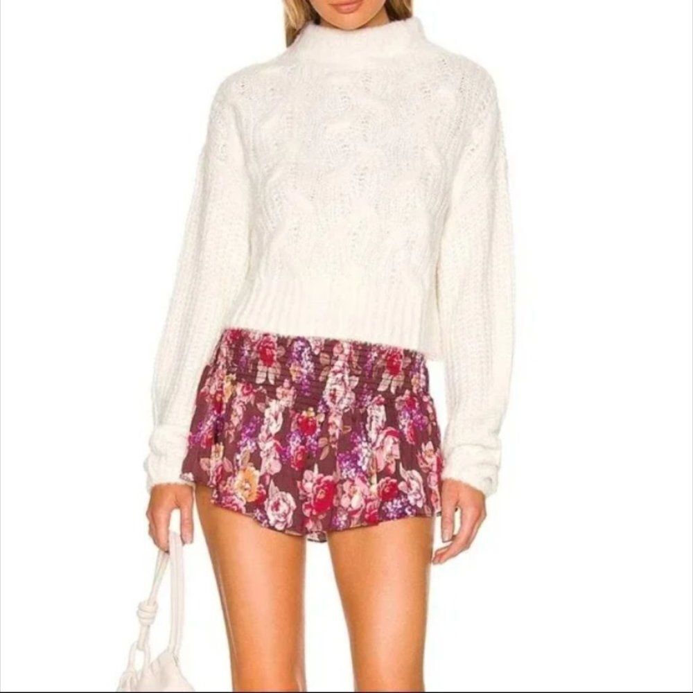 Majorelle‎ Catherine Mini Smocked Skort in Wine Country Small